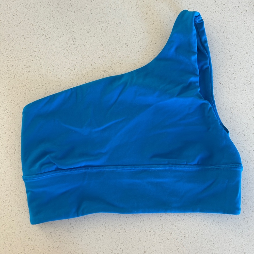 Lululemon Align One Shoulder Bra Poolside Blue